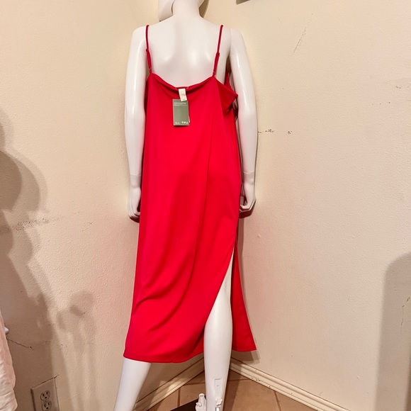 Cowl Neck Midi Slip Dress - Picture 4 of 5